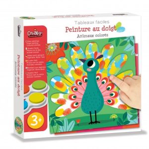 Peinture doigts Créa lign | Animaux colorés