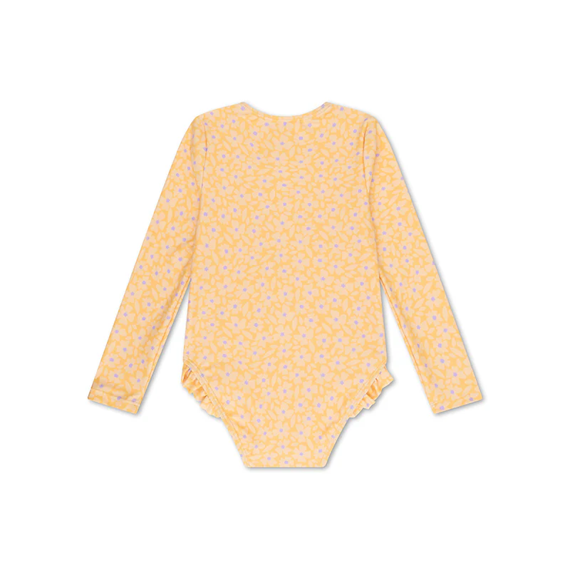 Maillot de bain  3-4 ans | Jaune fleuri – Image 7
