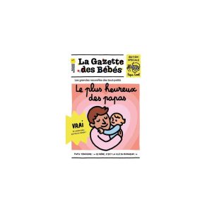 Journal bébé tissus Crinkly "Mon premier journal qui crépite" / Le plus heureux des papas
