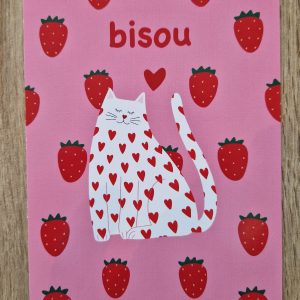 Carte postale | Bisou Chat